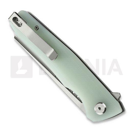 Bestech Slyther - Stonewash + Satin - G10, jade
