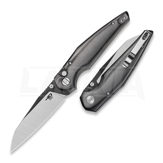 Liigendnuga Bestech Snakebird - Satin + PVD - Micarta, must