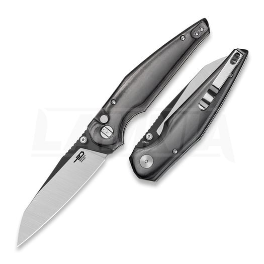 Bestech Snakebird - Satin + PVD - Micarta vouwmes, zwart
