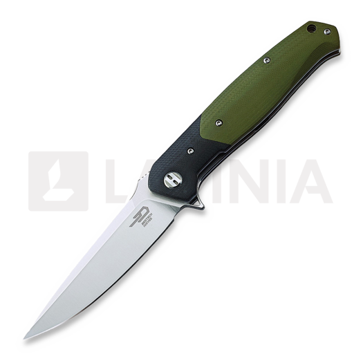 Nóż składany Bestech Swordfish - Satin - G10, zielona, czarny