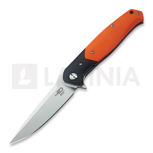 Bestech Swordfish - Satin - G10 foldekniv, oransje, svart