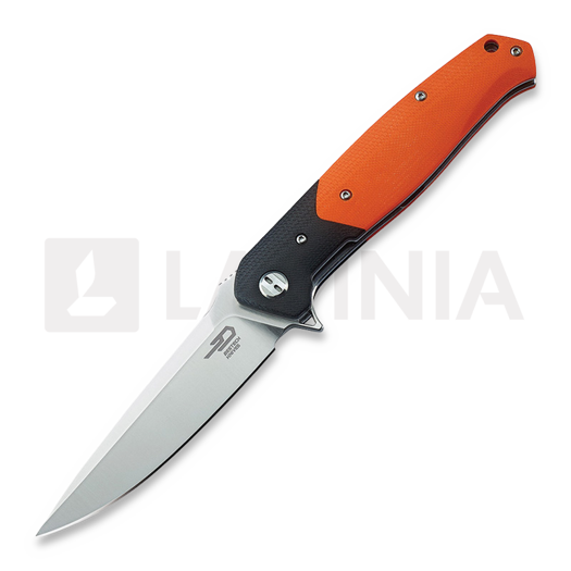 Coltello pieghevole Bestech Swordfish - Satin - G10, arancione, nero