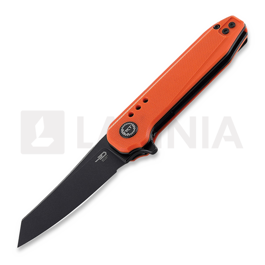 Navalha Bestech Syntax - Blackwash - G10, laranja