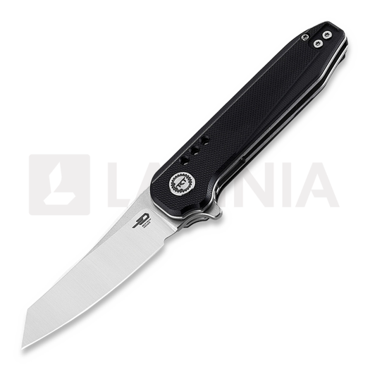 Nóż składany Bestech Syntax - Stonewash + Satin - G10, czarny