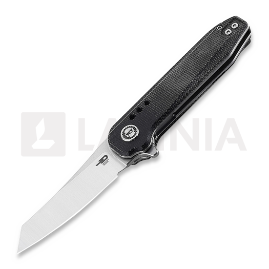 Складной нож Bestech Syntax - Stonewash + Satin - Micarta, чёрный