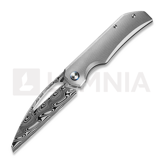 Navalha Bestech Taipan - Damasteel - Titanium, cinza