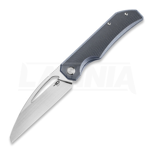 Bestech Taipan - Hand Rubbed Satin - Titanium סכין מתקפלת, כחול