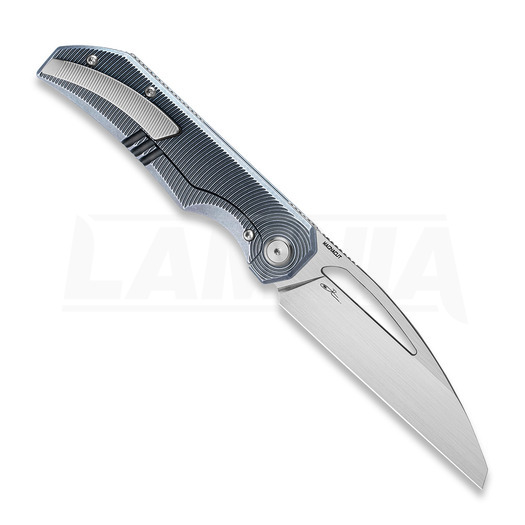 Bestech Taipan - Hand Rubbed Satin - Titanium sulankstomas peilis, mėlyna