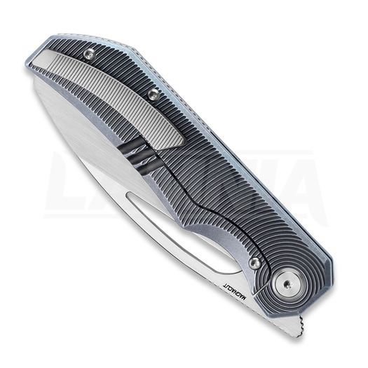 Bestech Taipan - Hand Rubbed Satin - Titanium folding knife, blue