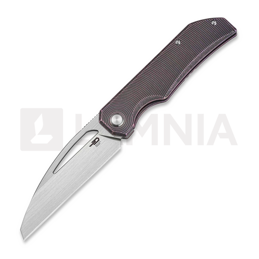 Bestech Taipan - Hand Rubbed Satin - Titanium 折り畳みナイフ, 紫