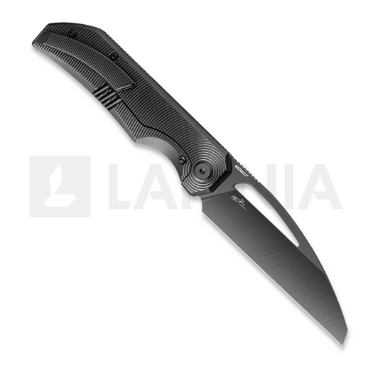 Bestech Taipan - Satin DLC - Titanium 折り畳みナイフ, 黒