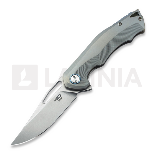 Bestech Tercel - Stonewash - Titanium összecsukható kés, szürke