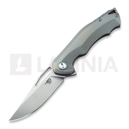 Складной нож Bestech Tercel - Stonewash - Titanium, серый