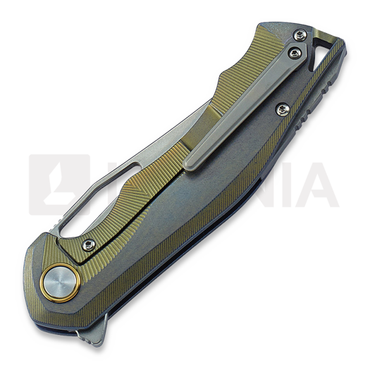 Coltello pieghevole Bestech Tercel - Stonewash - Titanium, retro gold