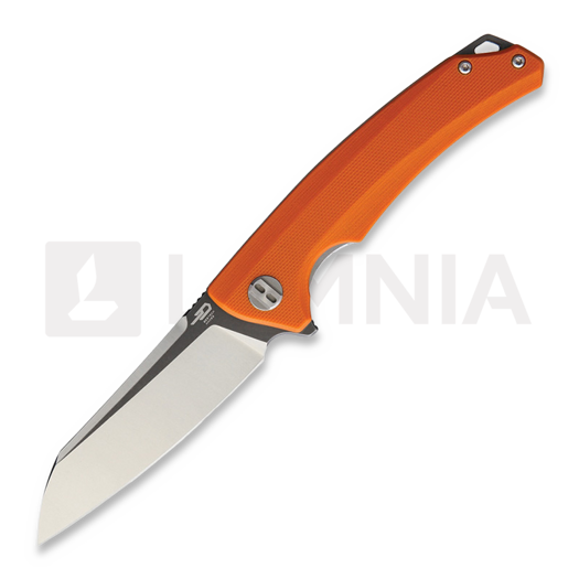 Bestech Texel - Grey + Satin - G10 sulankstomas peilis, oranžinėnge