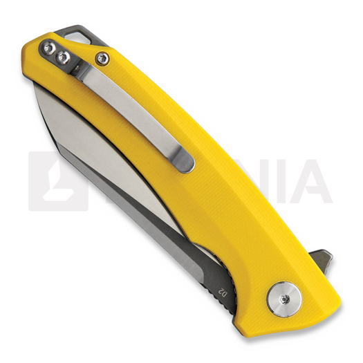 Bestech Texel - Grey + Satin - G10 sulankstomas peilis, geltona