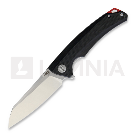Bestech Texel - Stonewash + Satin - G10 kääntöveitsi, musta