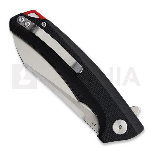 Zav&iacute;rac&iacute; nůž Bestech Texel - Stonewash + Satin - G10, čern&aacute;