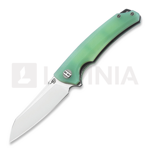 Bestech Texel - Stonewash + Satin - G10 접이식 나이프, jade