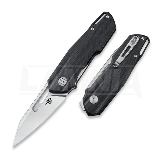 Zavírací nůž Bestech Toddler - Satin + Stonewash - G10, černá