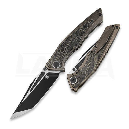 Bestech Togatta - Blackwash + Satin - Titanium + G10 folding knife