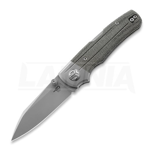 Coltello pieghevole Bestech Tonic - Blastwash - Micarta, nero