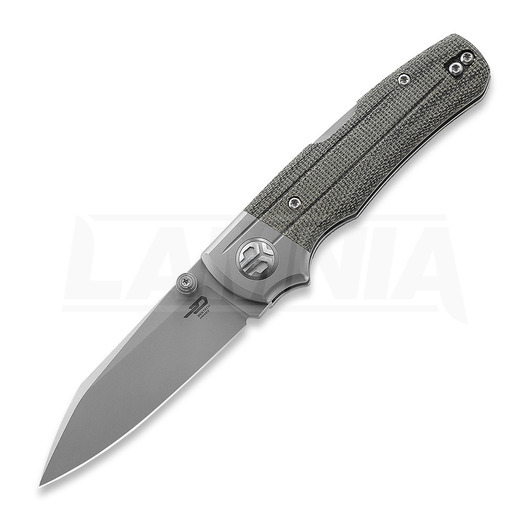 Nóż składany Bestech Tonic - Blastwash - Micarta, czarny