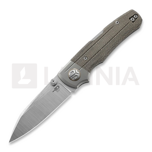 Складной нож Bestech Tonic - Satin - Canvas Micarta, зелёный