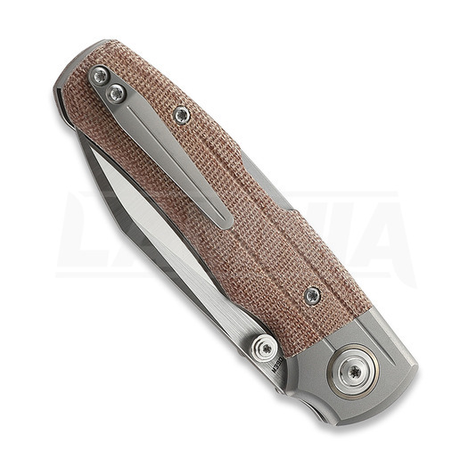 Bestech Tonic - Satin - Micarta sulankstomas peilis, ruda