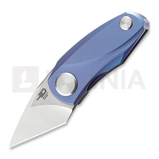 Bestech Tulip DDB - Stonewash + Satin - Titanium kääntöveitsi, sininen