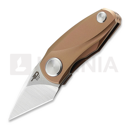 Bestech Tulip DDB - Satin + Stonewash - Titanium 折叠刀, pink
