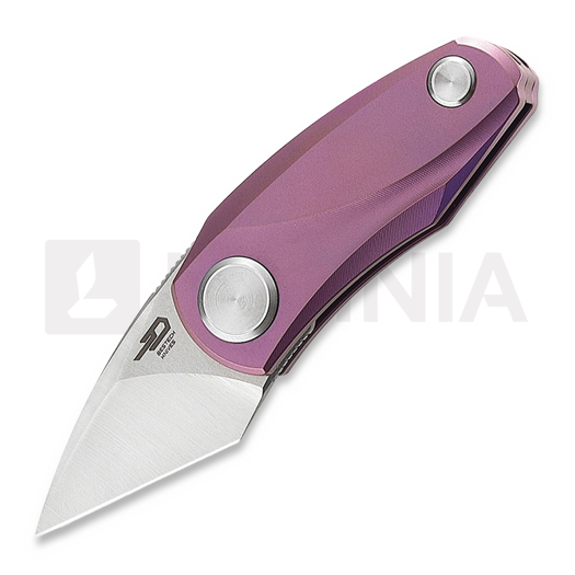Bestech Tulip DDB - Stonewash + Satin - Titanium סכין מתקפלת, סגול