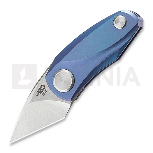 Bestech Tulip FL - Stonewash + Satin - Titanium foldekniv, blå