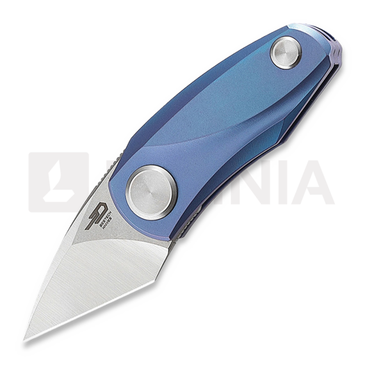 Bestech Tulip FL - Stonewash + Satin - Titanium összecsukható kés, kék