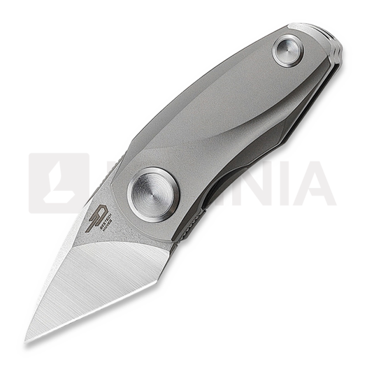 Складний ніж Bestech Tulip FL - Stonewash + Satin - Titanium, сірий