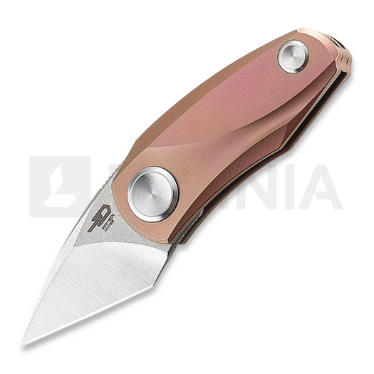 Сгъваем нож Bestech Tulip FL - Stonewash + Satin - Titanium, pink