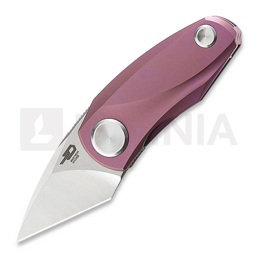 Skladací nôž Bestech Tulip FL - Stonewash + Satin - Titanium, fialová