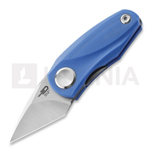 Bestech Tulip - Stonewash + Satin - G10 kääntöveitsi, sininen