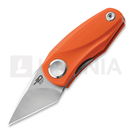 Bestech Tulip - Stonewash + Satin - G10 접이식 나이프, 주황