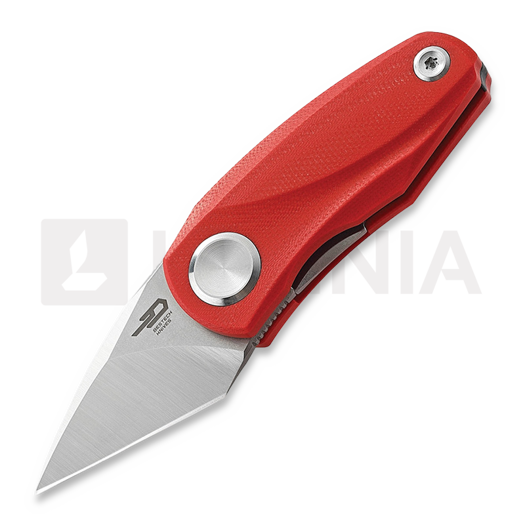 Couteau pliant Bestech Tulip - Stonewash + Satin - G10, rouge