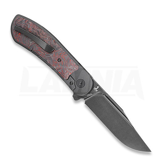 Bestech Vestige - Blackwash - Red Marble CF sulankstomas peilis