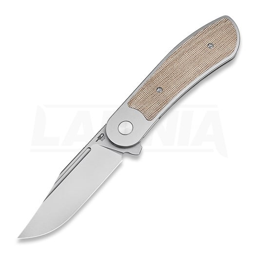Bestech Vestige - Blastwash - Micarta Taschenmesser, braun