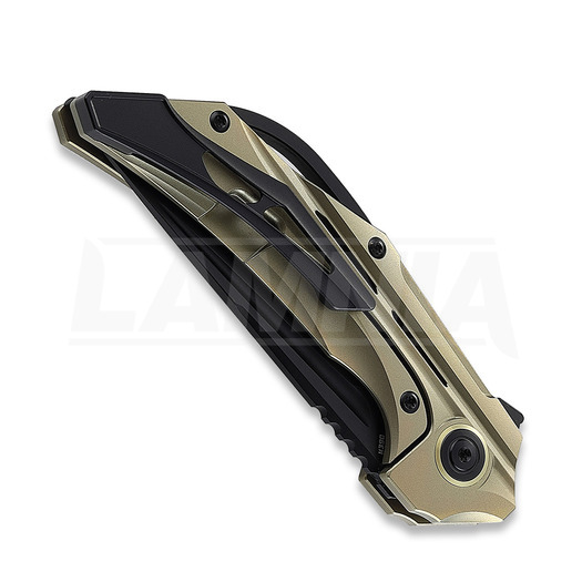 Bestech Vigil - Blackwash - Titanium k&auml;&auml;nt&ouml;veitsi, gold anodized
