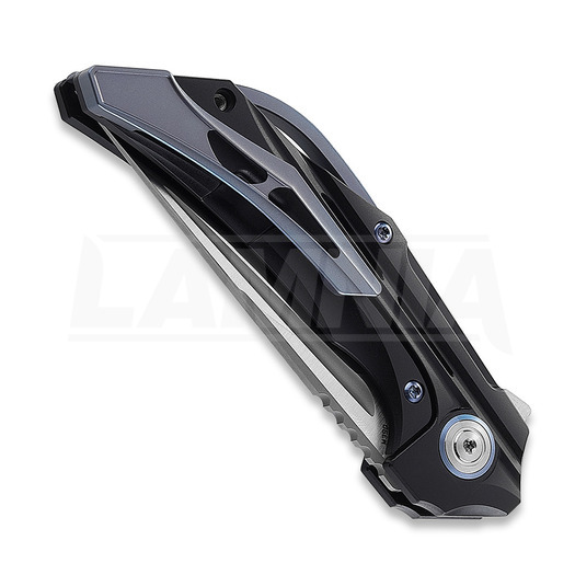 Bestech Vigil - Satin - Titanium sulankstomas peilis, juoda