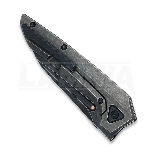 Bestech VK-Navi - Blackwash - Titanium sulankstomas peilis, juoda