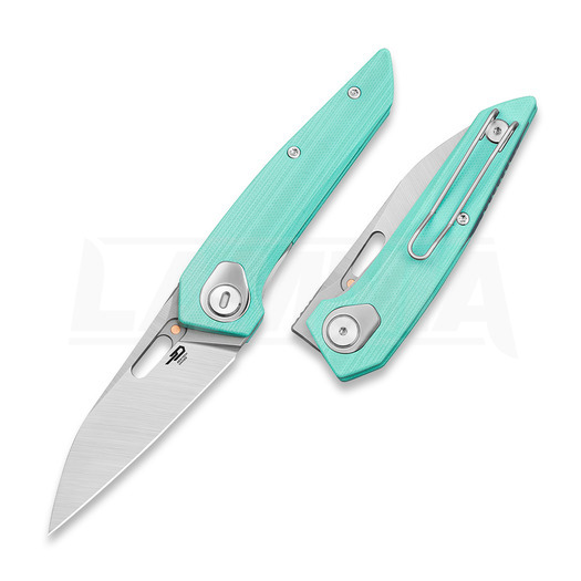 Bestech VK-Void - Satin + Beadblast - G10 kääntöveitsi, aqua