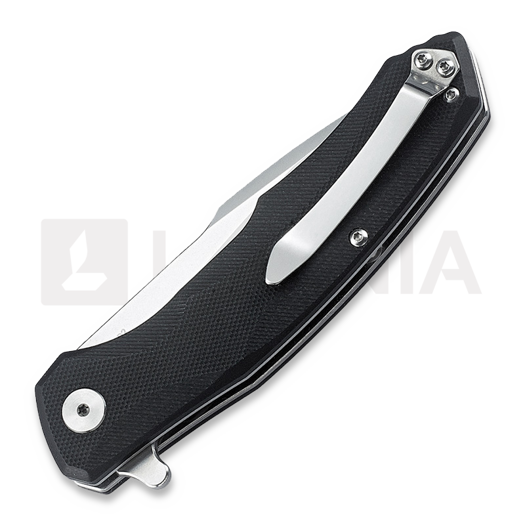 Bestech Warwolf - Stonewash + Satin - G10 sulankstomas peilis, juoda
