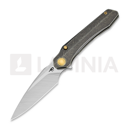 Bestech Wet Nellie - Satin - Titanium sulankstomas peilis, bronzed