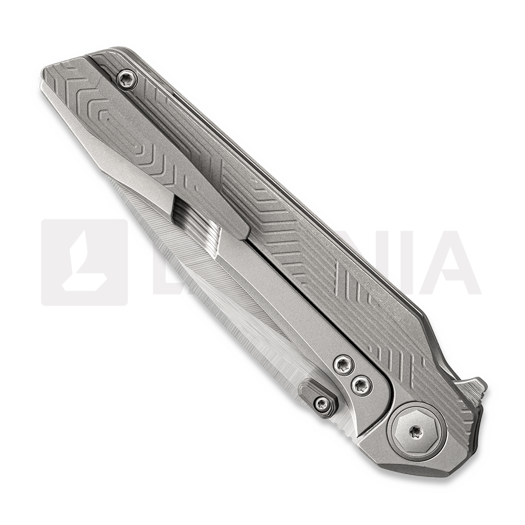 Bestech Wet Nellie - Satin - Titanium 접이식 나이프, 회색