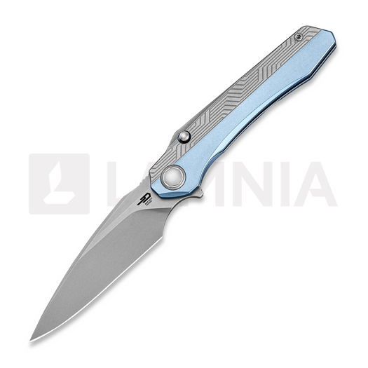 Bestech Wet Nellie - Stonewash - Titanium összecsukható kés, kék